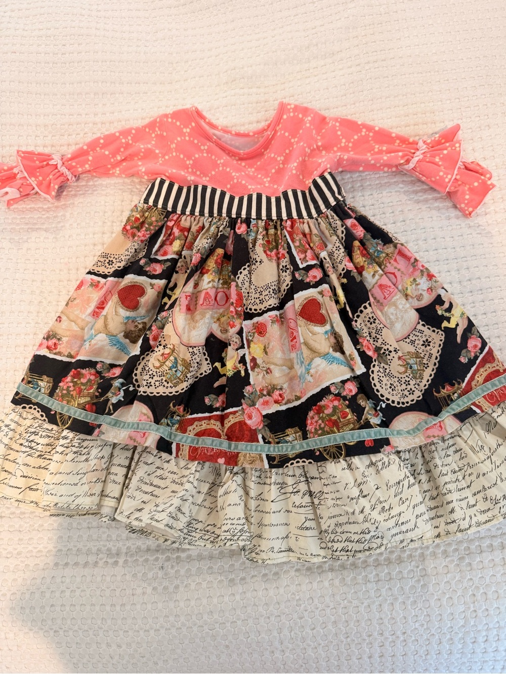 JK Heirloom Heart & Floral Print Dress